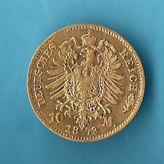  10 Mark Bayern Ludwig II 1872 ss Gold Münzenankauf Koblenz Frank Maurer AC886   