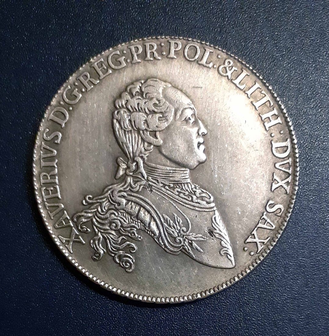  255. Nachprägung Taler 1767 Sachsen Xaver   