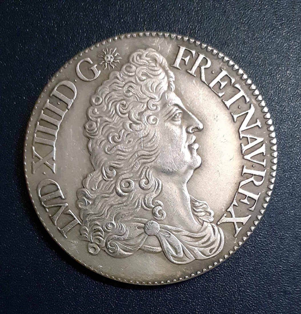  263. Nachprägung Ecu 1688 Frankreich Ludwig XIV.   