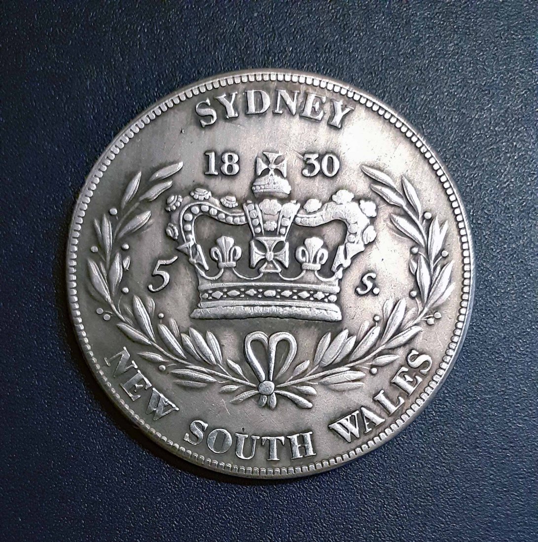  294. Nachprägung 5 Shilling 5 Schillinge 1830 Großbritannien Wilhelm IV. Australien Sydney   
