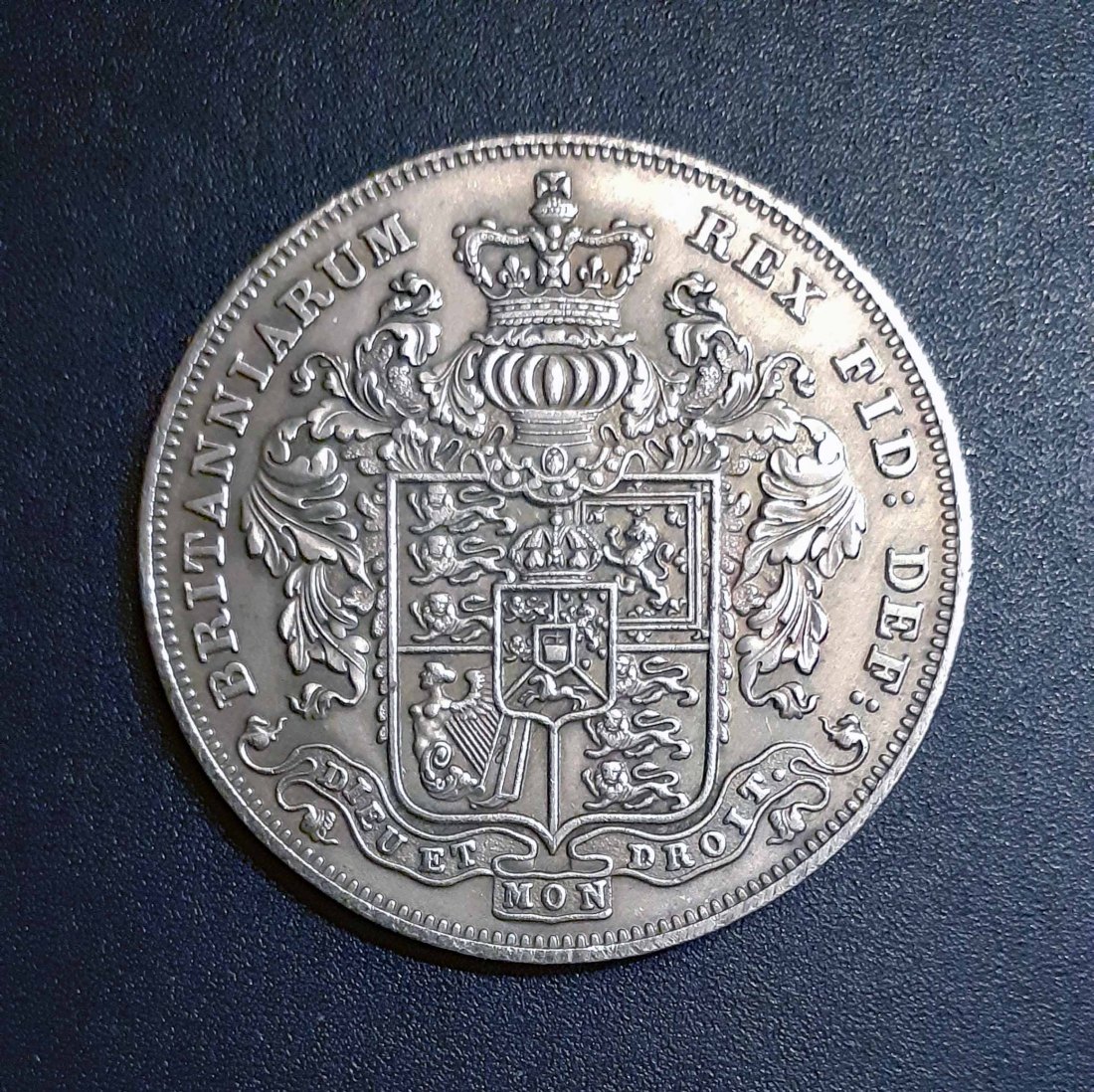  307. Nachprägung Crown Krone 1826 Großbritannien Georg IV.   