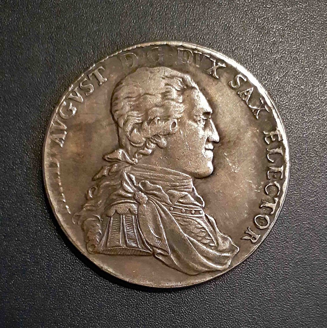  320. Nachprägung Taler 1793 Sachsen Friedrich August mit Randprägung   