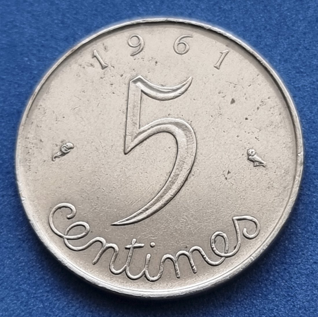  3833(8) 5 Centimes (Frankreich) 1961 in vz ..................................... von Berlin_coins   