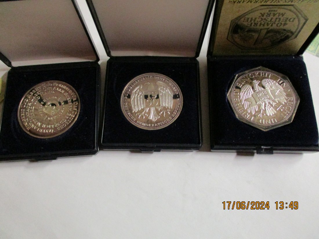  Lot Sammlung Silber - Medaillen siehe Foto / XC8   
