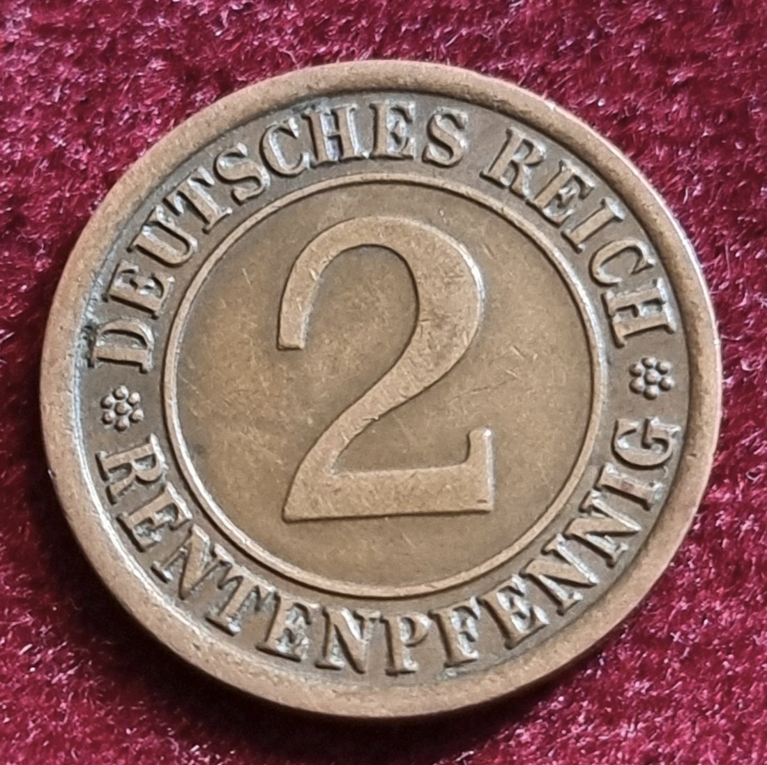  4521(5) 2 Rentenpfennig (Weimarer Republik) 1924/J in vz .......................... von Berlin_coins   
