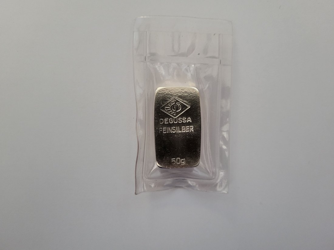  Silberbarren 50g Ag silber Degussa Deutschland Spittalgold9800 (5542)   