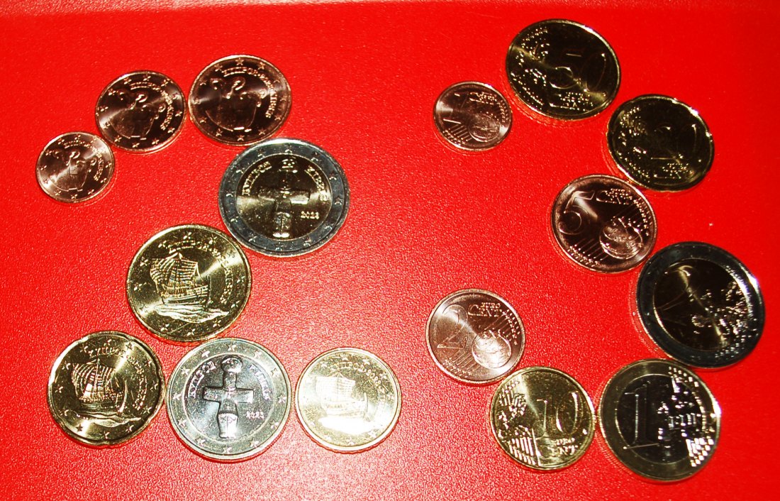  * GREECE (2008-2024): CYPRUS ★ EURO SET 8 COINS 2023 SHIPS AND ANIMALS UNC! ★LOW START★ NO RESERVE!   