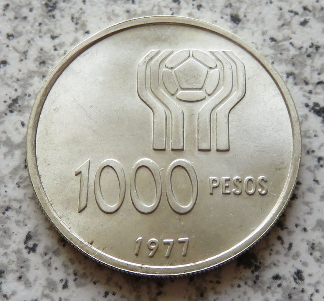  Argentinien 1000 Pesos 1977   