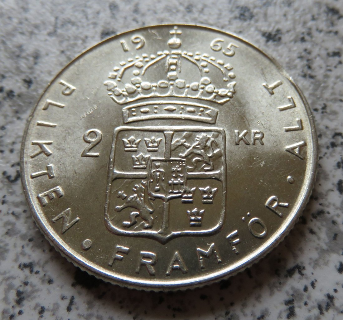  Schweden 2 Kronor 1965   