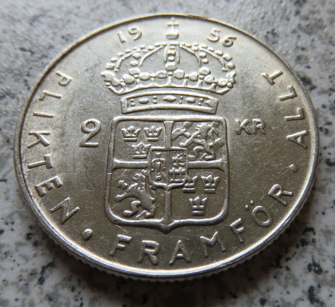  Schweden 2 Kronor 1956   