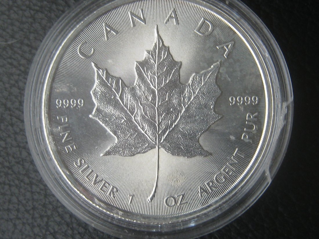  5 Dollars Kanada 2015; 1 Unze Feinsilber 31,11 Gramm   