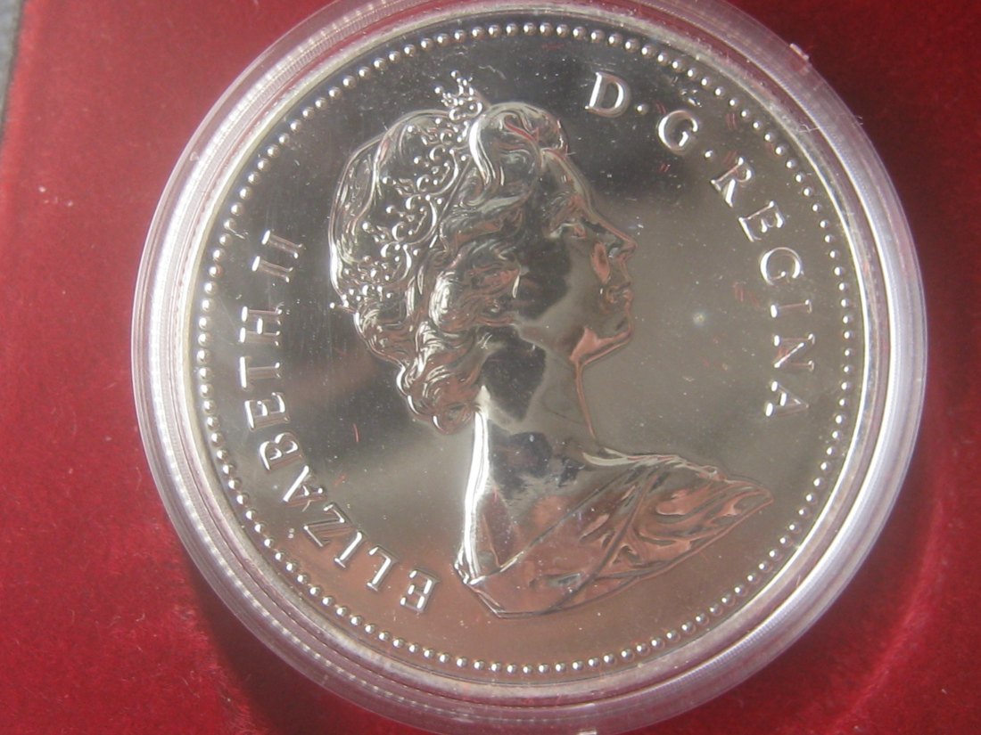  Kanada 1979 1 Dollar; 300. Jahrestag des Griffons;500-er Silber; Original-Etui, gekapselt   