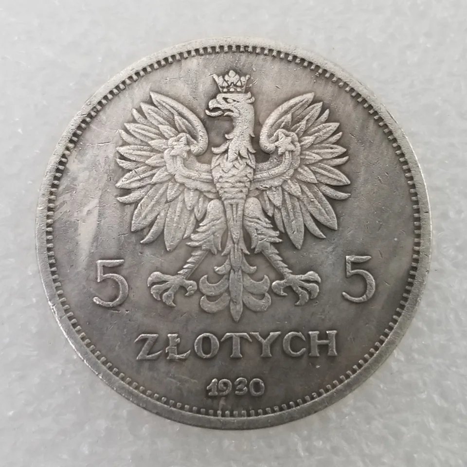  POLEN Polska / 5 ZLOTY Zlote Zlotych 1930  STANDARTE  Rare Selten   