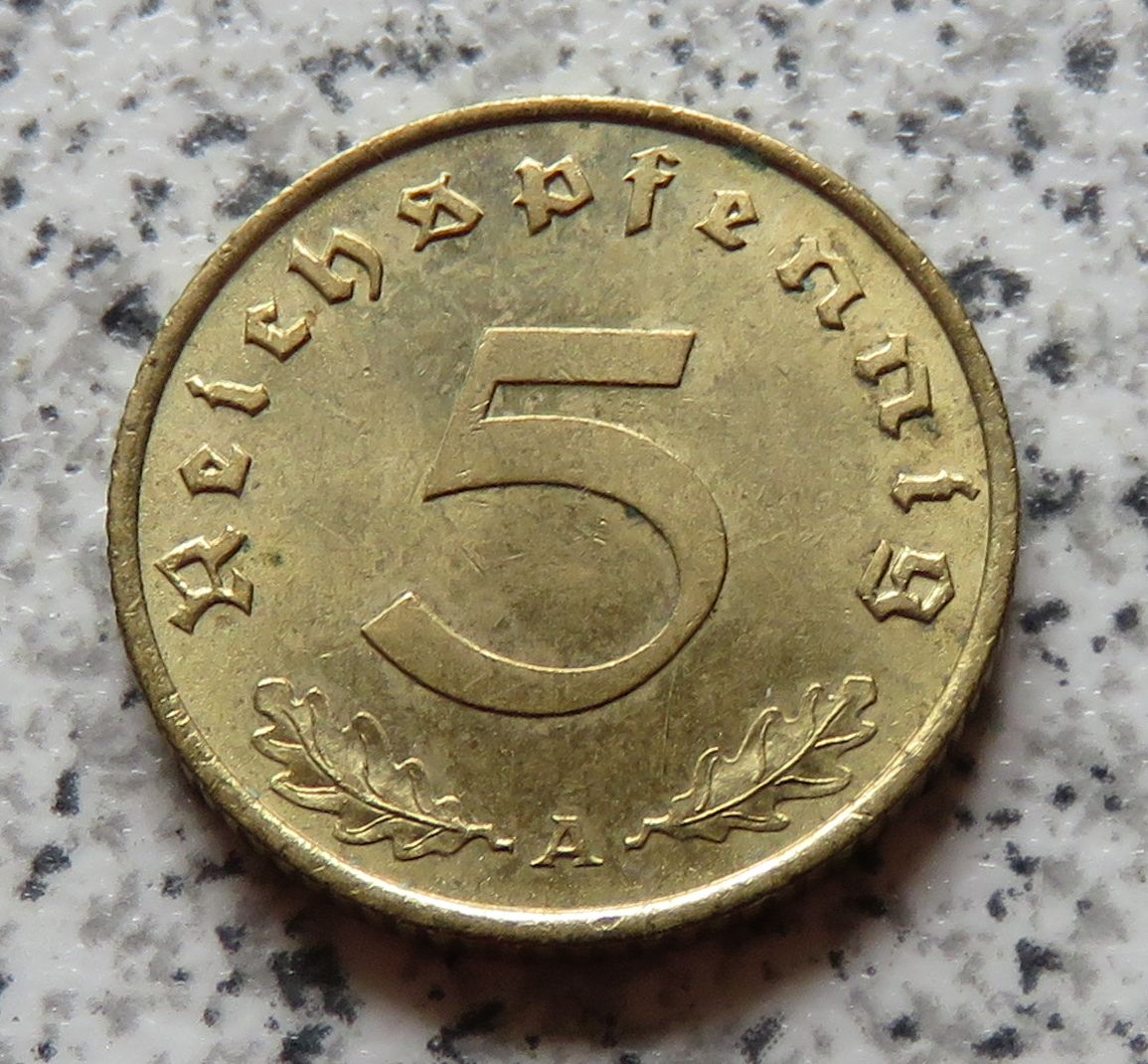  Drittes Reich 5 Reichspfennig 1939 A   