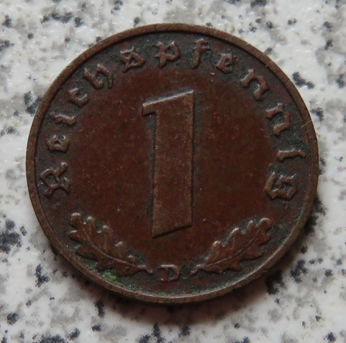  Drittes Reich 1 Reichspfennig 1938 D   
