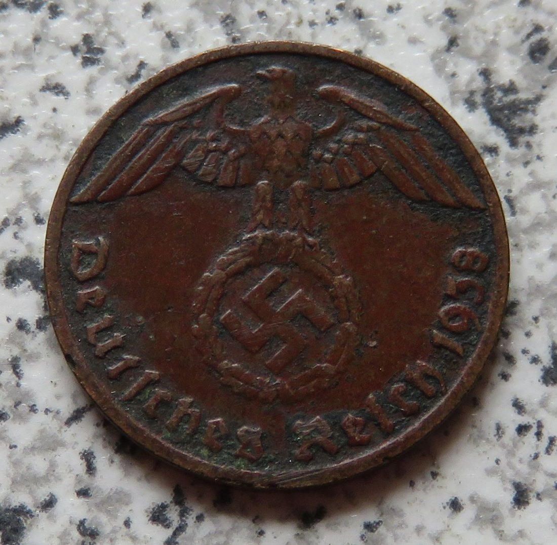  Drittes Reich 1 Reichspfennig 1938 D   