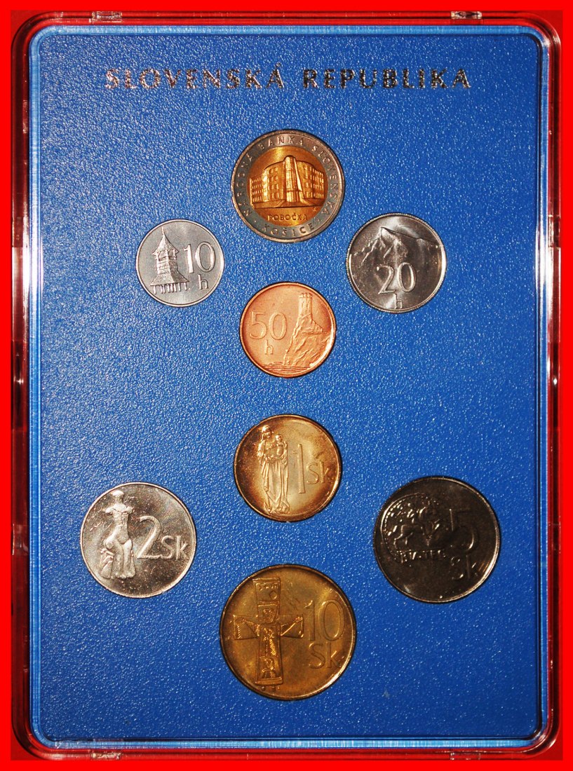  * UNCOMMON: SLOVAKIA★SET 10-20-50 HELLERS 1-2-5-10 CROWNS 1996 TO BE PUBLISHED★LOW START★NO RESERVE!   