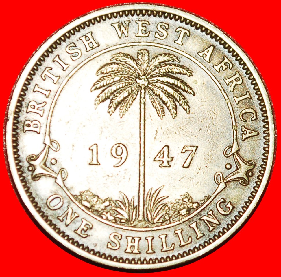  * GREAT BRITAIN: BRITISH WEST AFRICA★1 SHILLING 1947H! GEORGE VI (1937-1952) LOW START ★ NO RESERVE!   