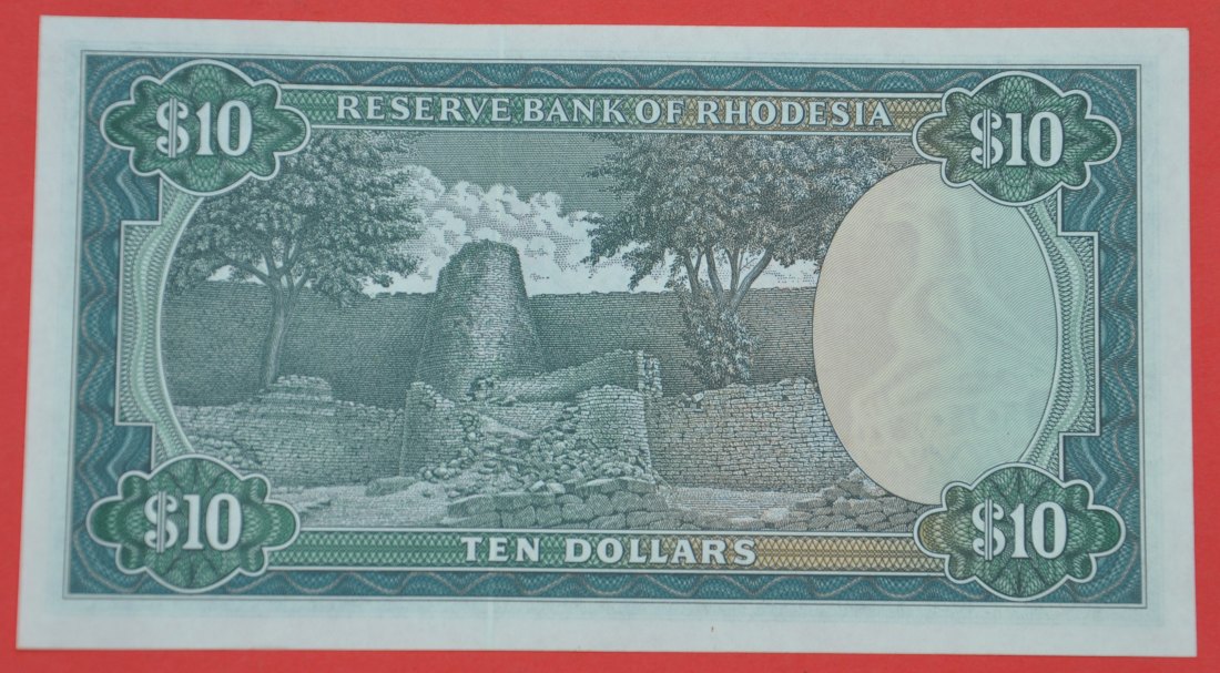  RHODESIA 10 Dollars 1979, prefix J/63, Rhodesien - wunderbare Erhaltung   