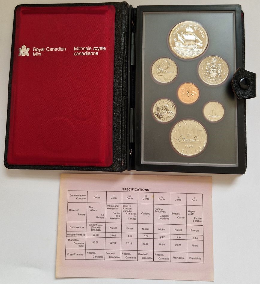  Kanada KMS 1979 1 Cent -1 Dollar Royal Canadian Mint Münzenankauf Koblenz Frank Maurer AD130   