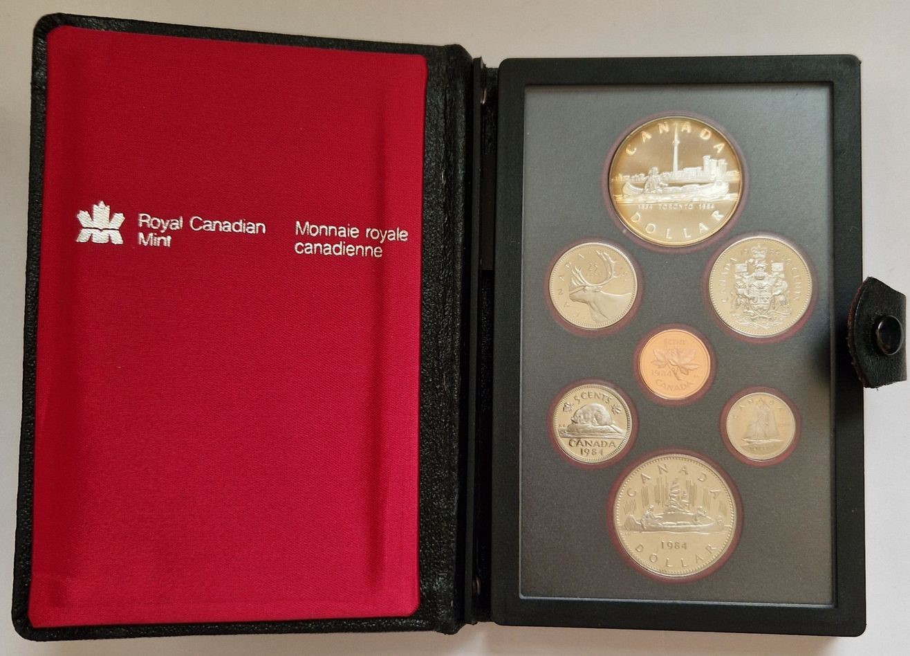  Kanada KMS 1984 1 Cent -1 Dollar Royal Canadian Mint Münzenankauf Koblenz Frank Maurer AD133   