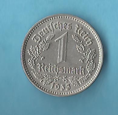  1 Reichsmark 1933 F Münzenankauf Koblenz Frank Maurer AD26   