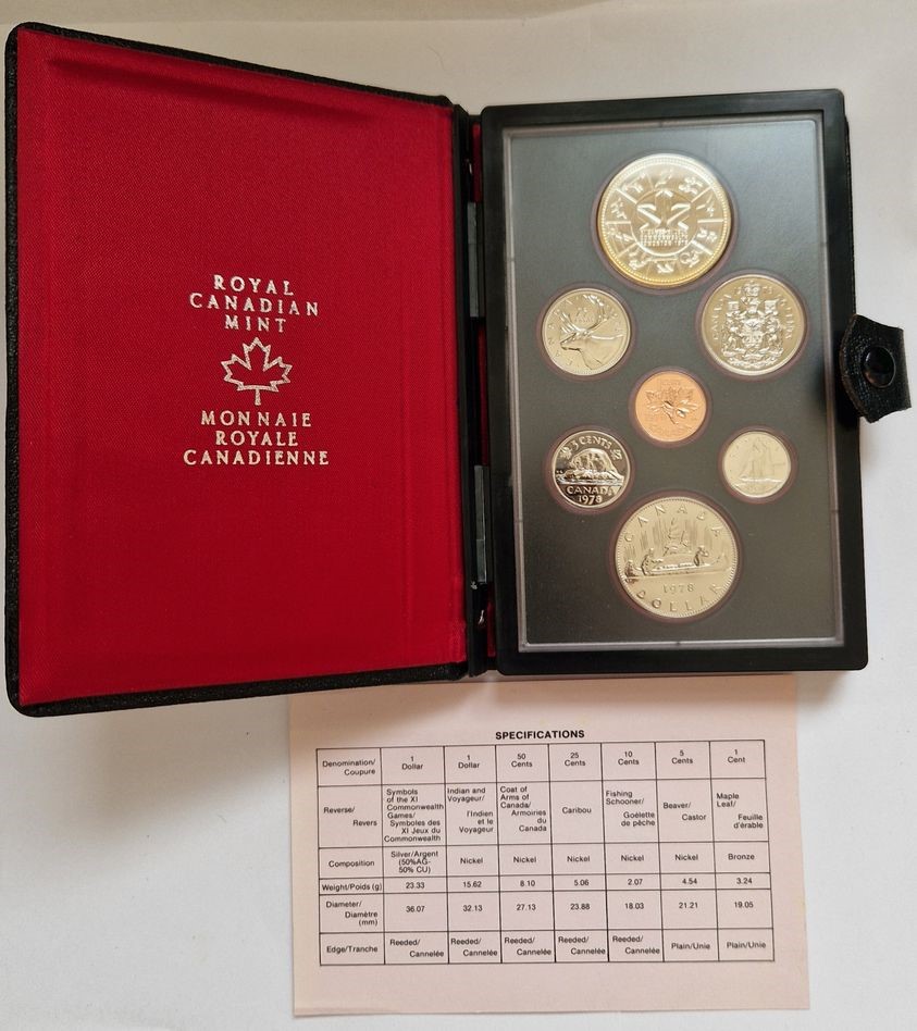  Kanada KMS 1978 1 Cent -1 Dollar Royal Canadian Mint Münzenankauf Koblenz Frank Maurer AD135   