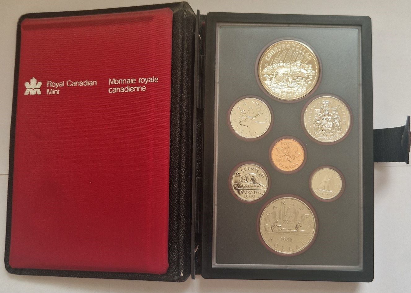  Kanada KMS 1980 1 Cent -1 Dollar Royal Canadian Mint Münzenankauf Koblenz Frank Maurer AD137   