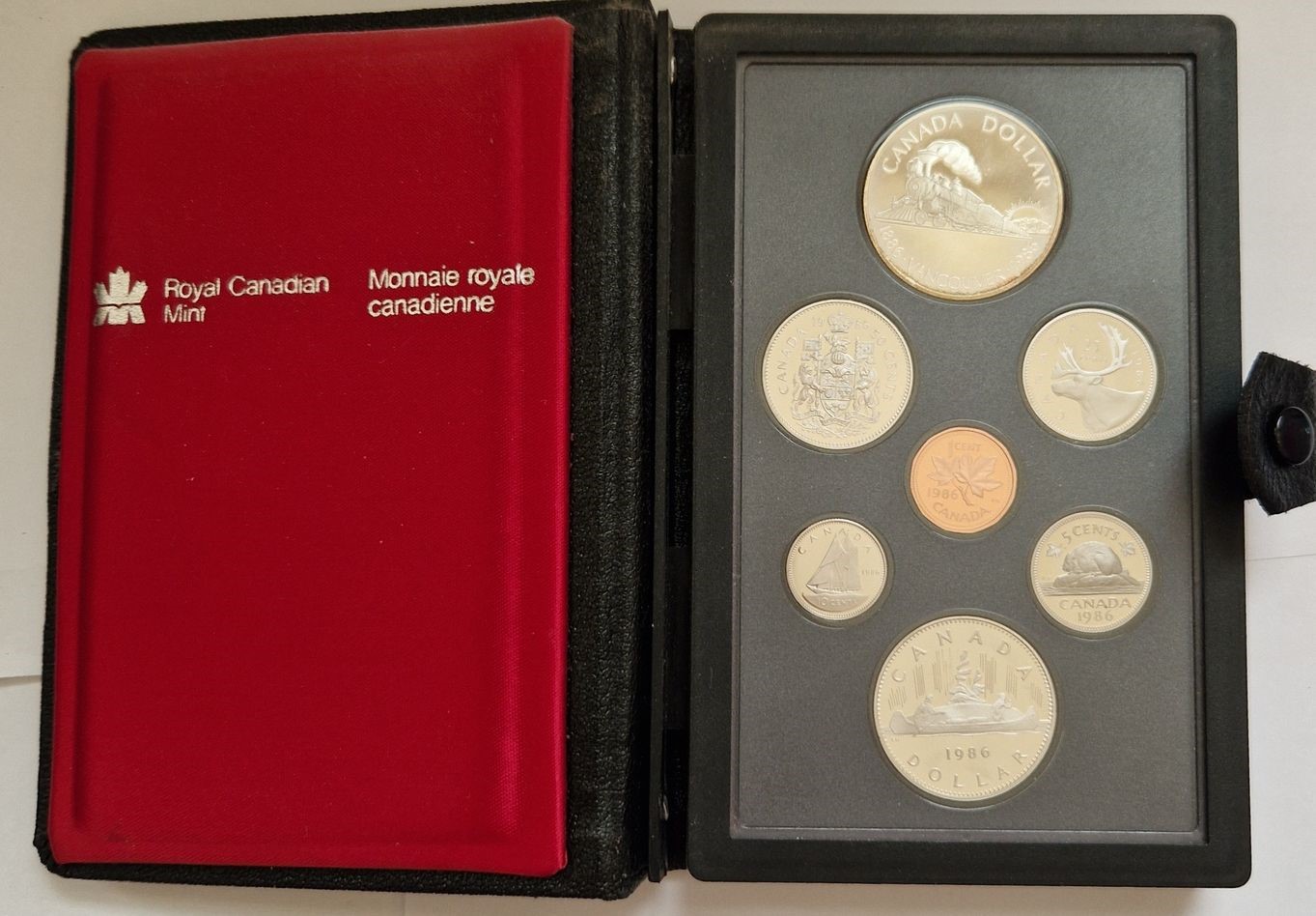  Kanada KMS 1986 1 Cent -1 Dollar Royal Canadian Mint Münzenankauf Koblenz Frank Maurer AD138   