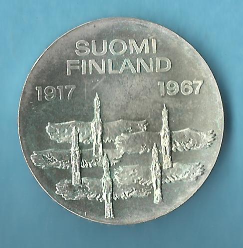  Finnland 10 M. 1967 Silber Koblenzer Muenzen Studio Münzenankauf Koblenz Frank Maurer AD61   