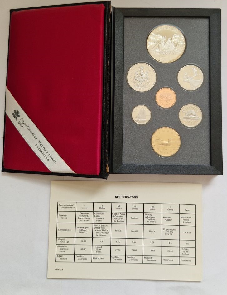  Kanada KMS 1989 1 Cent -1 Dollar Royal Canadian Mint Münzenankauf Koblenz Frank Maurer AD141   