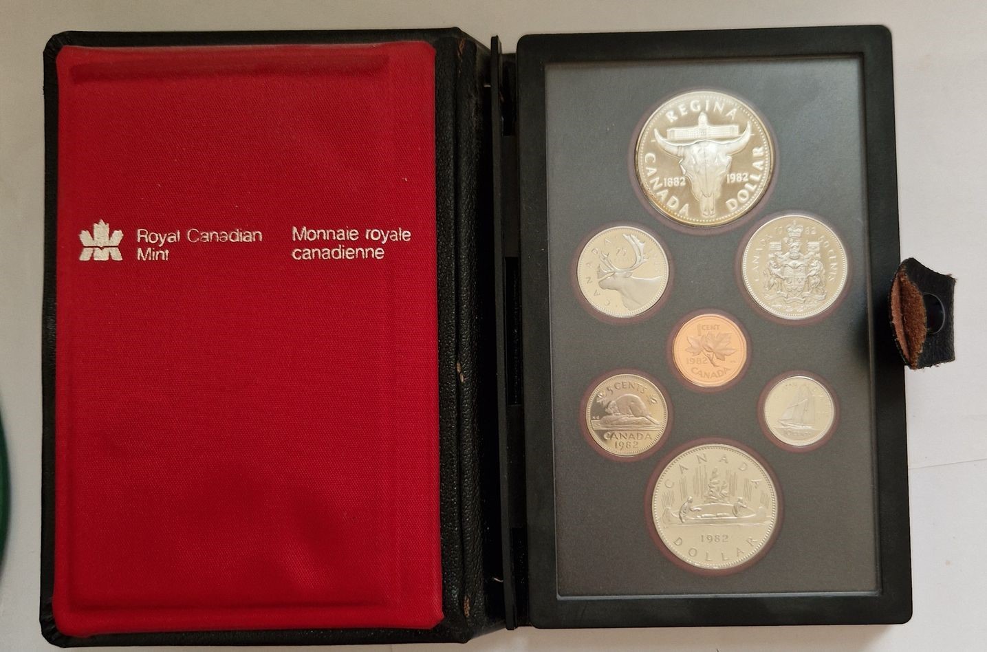  Kanada KMS 1982 1 Cent -1 Dollar Royal Canadian Mint Münzenankauf Koblenz Frank Maurer AD142   