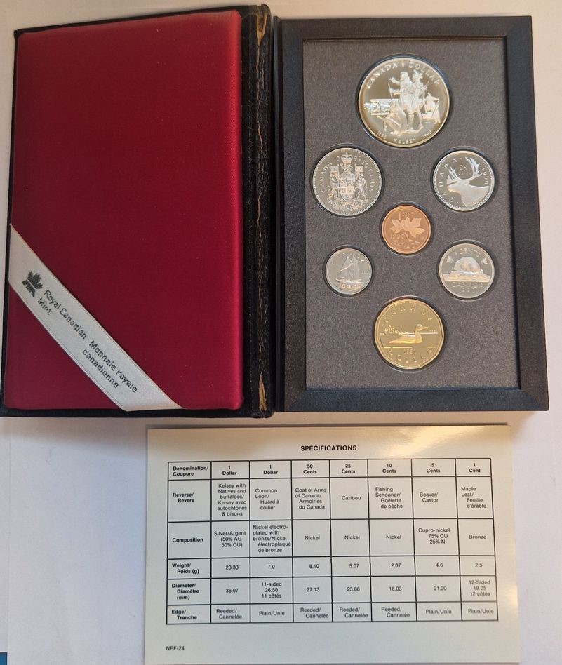  Kanada KMS 1990 1 Cent -1 Dollar Royal Canadian Mint Münzenankauf Koblenz Frank Maurer AD145   