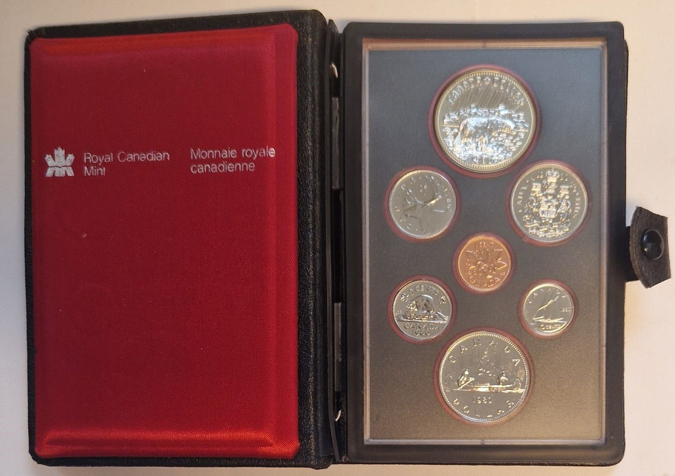  Kanada KMS 1980 1 Cent -1 Dollar Royal Canadian Mint Münzenankauf Koblenz Frank Maurer AD149   