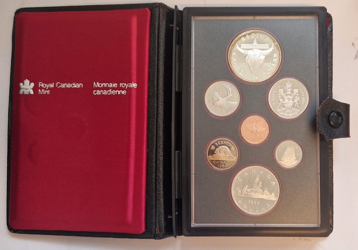  Kanada KMS 1982 1 Cent -1 Dollar Royal Canadian Mint Münzenankauf Koblenz Frank Maurer AD150   
