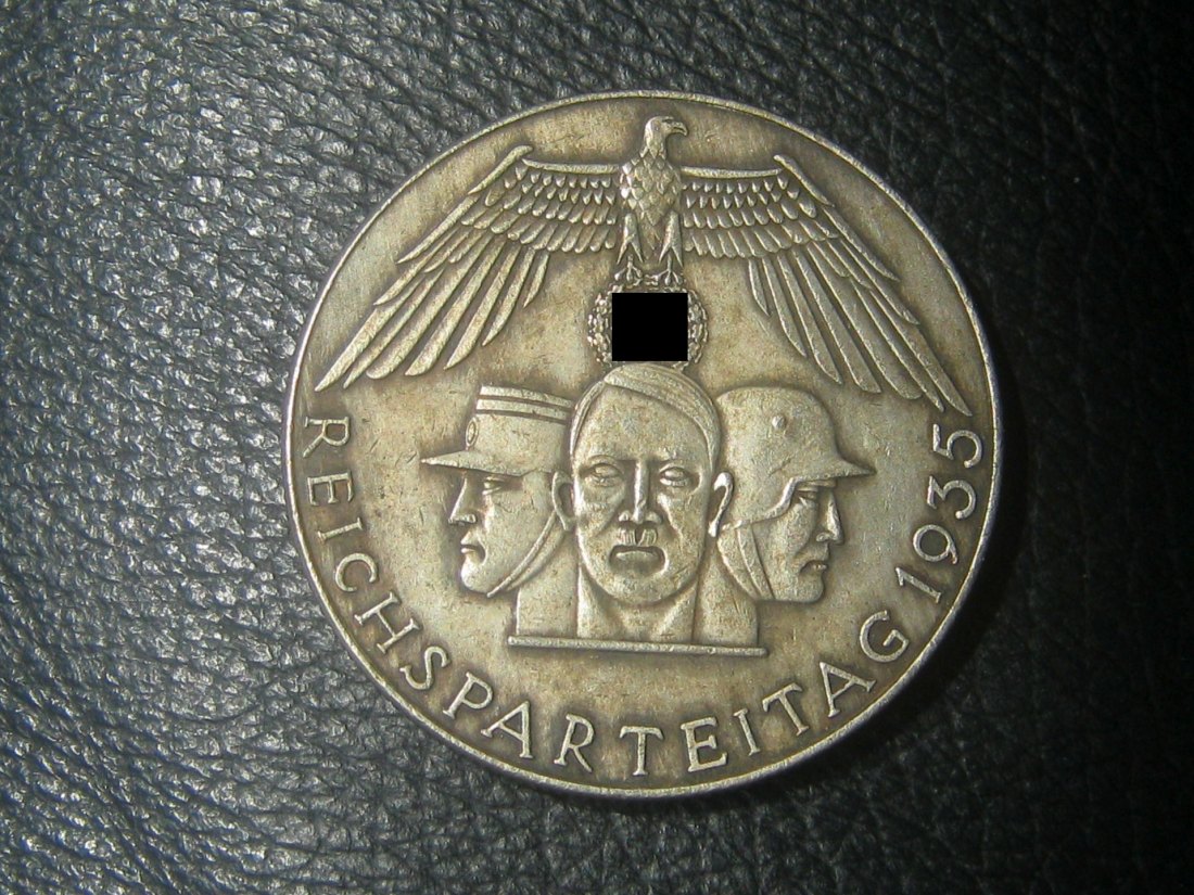  Medaille 1935 von R. Klein ; Reichsparteitag Nürnberg 1935;  wohl spätere Prägung   