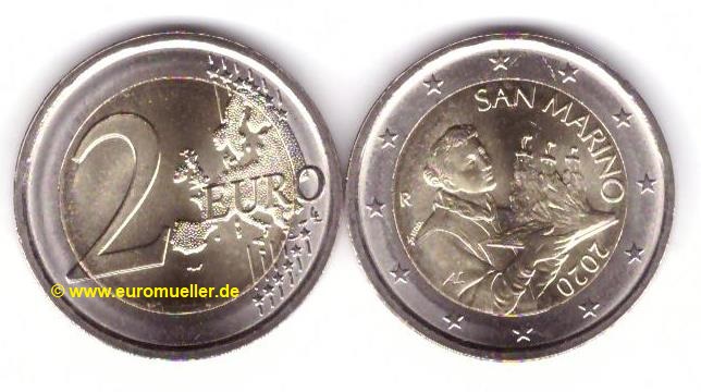 San Marino ...2 Euro Kursmünze...2020...unc.   