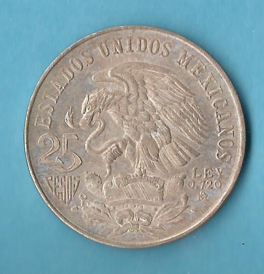  Mexico 25 Pesos 1968 Silber Koblenzer Muenzen Studio Münzenankauf Koblenz Frank Maurer AD215   