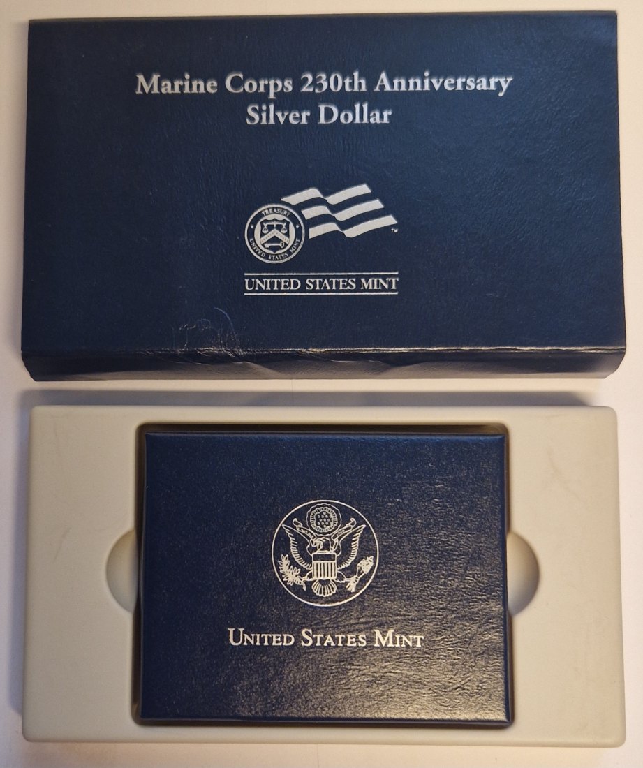  United State Mint Marine Corps 230th Anniversay Silver Münzenankauf Koblenz Frank Maurer AD170   