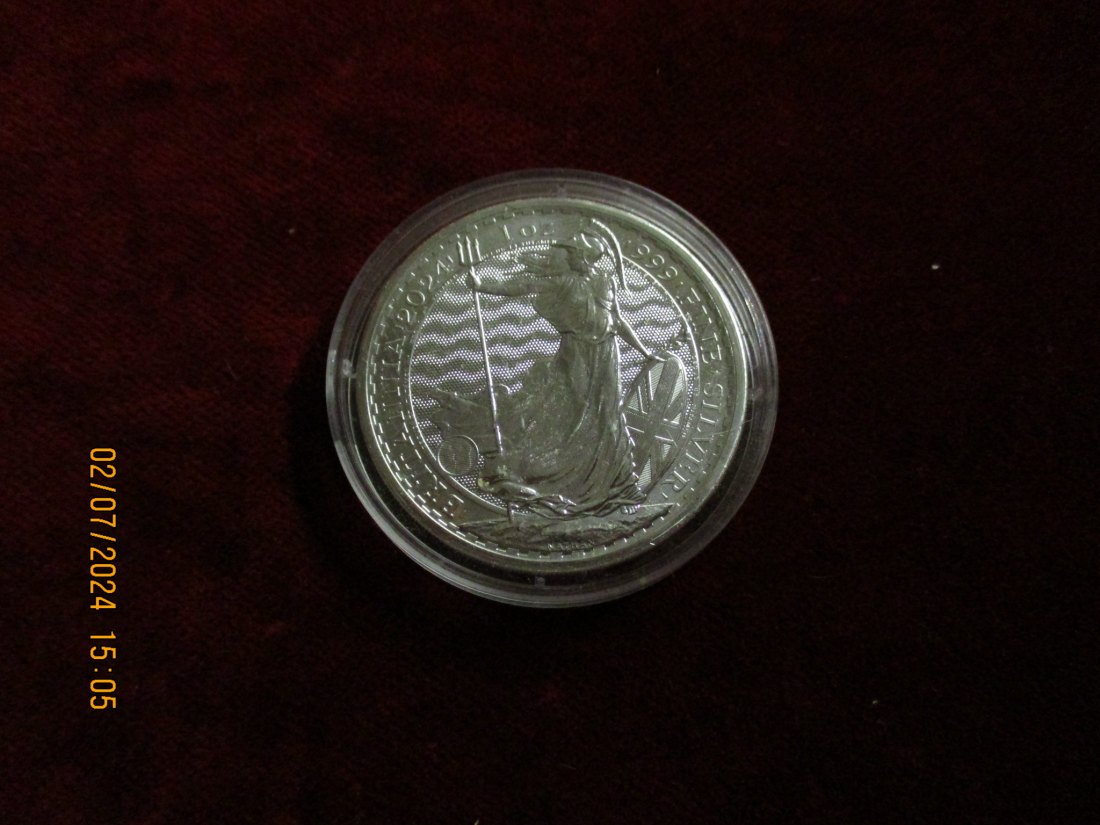  2 Pounds Britannia 2024 Silbermünze   