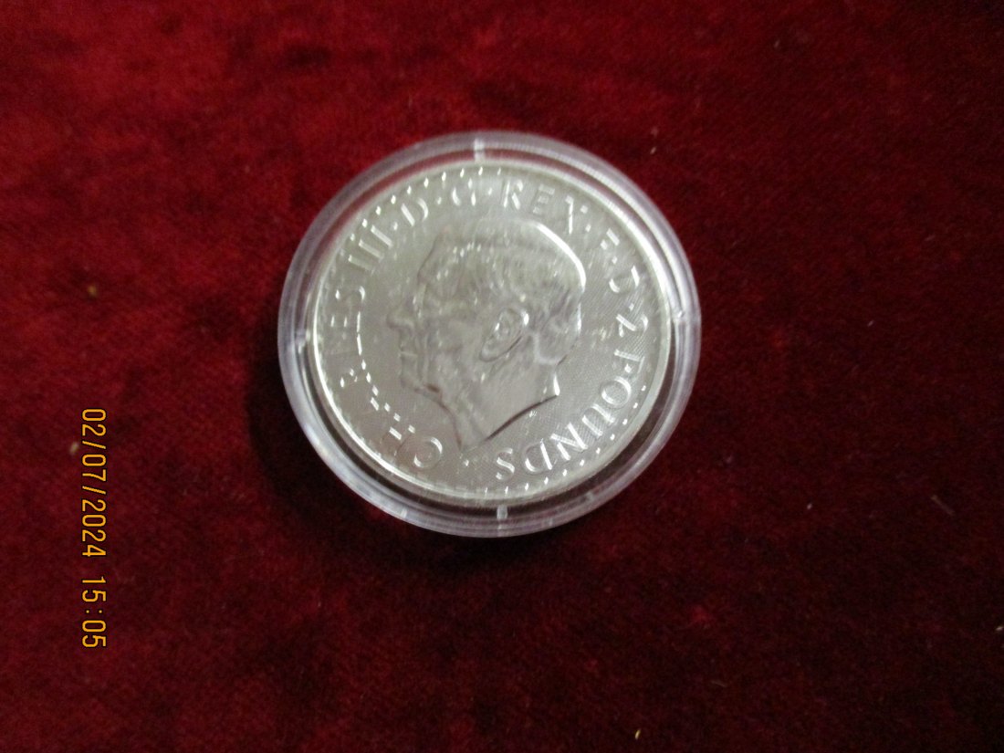  2 Pounds Britannia 2024 Silbermünze   