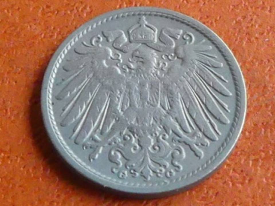  Deutschland Kaiserreich 10 Pfennig 1906 G, seltener Jahrgang. Top-Erhaltung!   