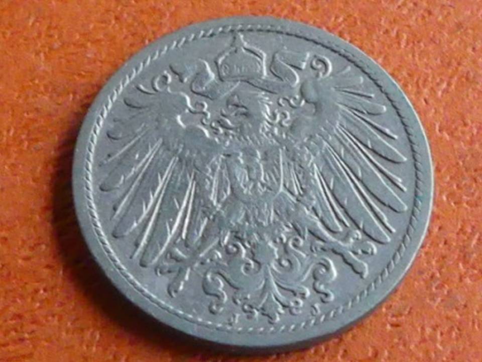  Deutschland Kaiserreich 10 Pfennig 1903 J, seltener Jahrgang   