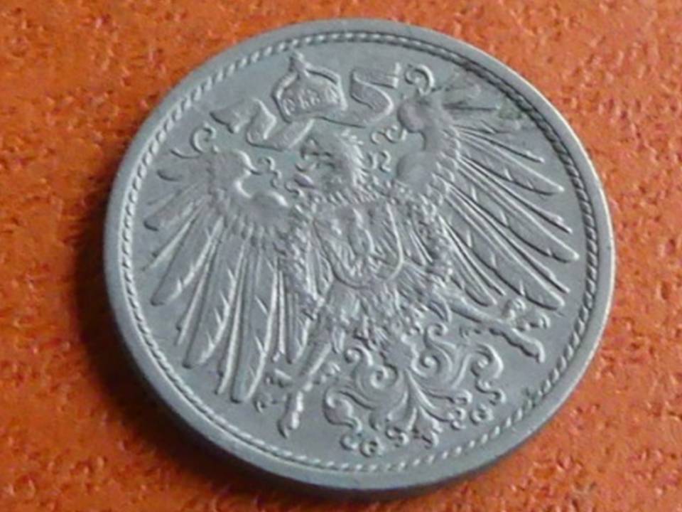  Deutschland Kaiserreich 10 Pfennig 1901 G, seltener Jahrgang.   