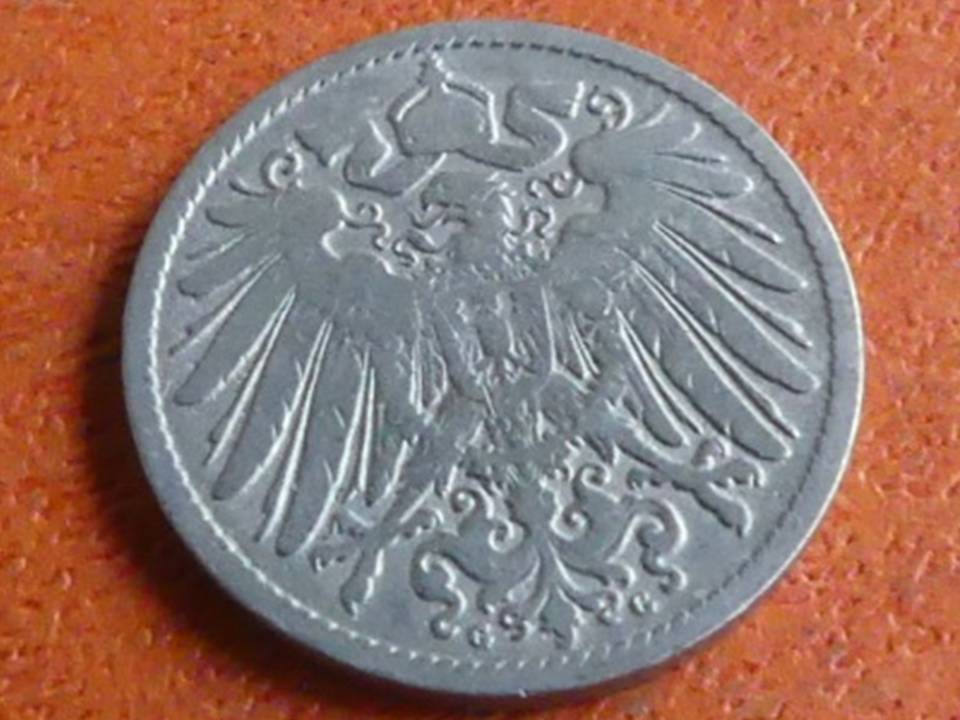  Deutschland Kaiserreich 10 Pfennig 1892 G, seltener Jahrgang   