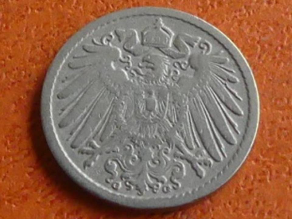  Deutschland Kaiserreich 5 Pfennig 1897 G, seltener Jahrgang   