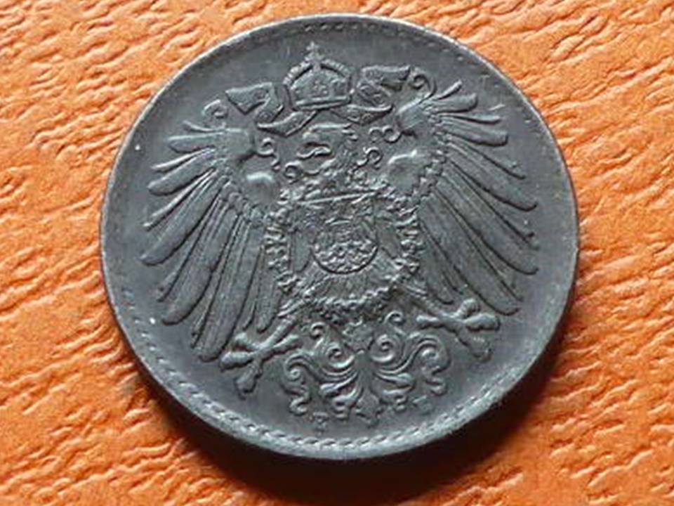  Deutschland Weimar 5 Pfennig 1922 E seltener Jahrgang   