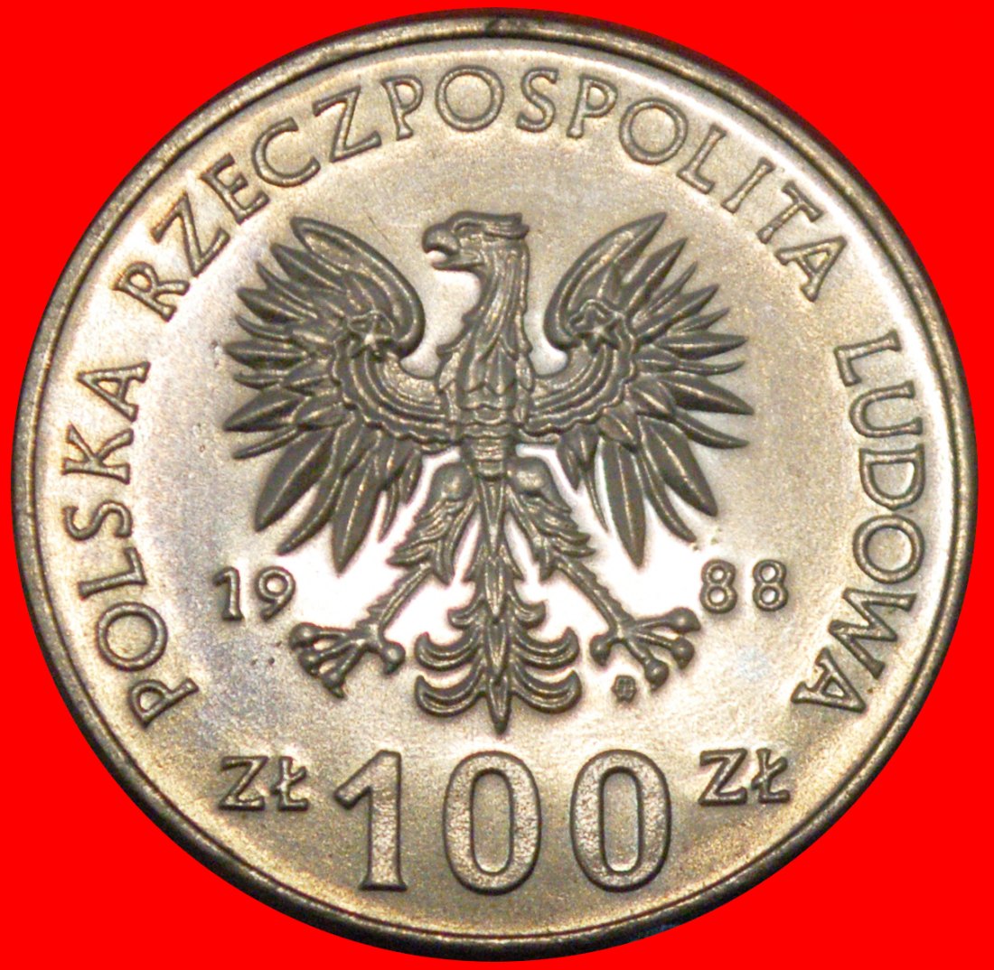  * WAR WITH GERMANY 1914-1918: POLAND ★ 100 ZLOTYS 1988 UNC MINT LUSTRE!★LOW START ★ NO RESERVE!   