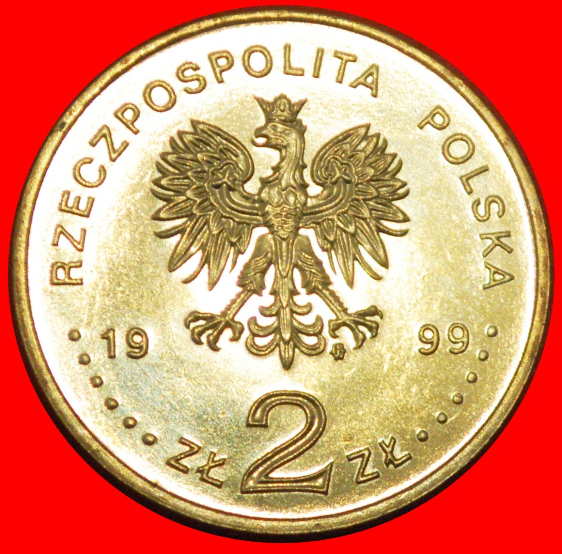  * MUSICIAN OF RUSSIA 1810-1849 RARE: POLAND ★ 2 ZLOTY 1999 NORDIC GOLD UNC★LOW START ★ NO RESERVE!   
