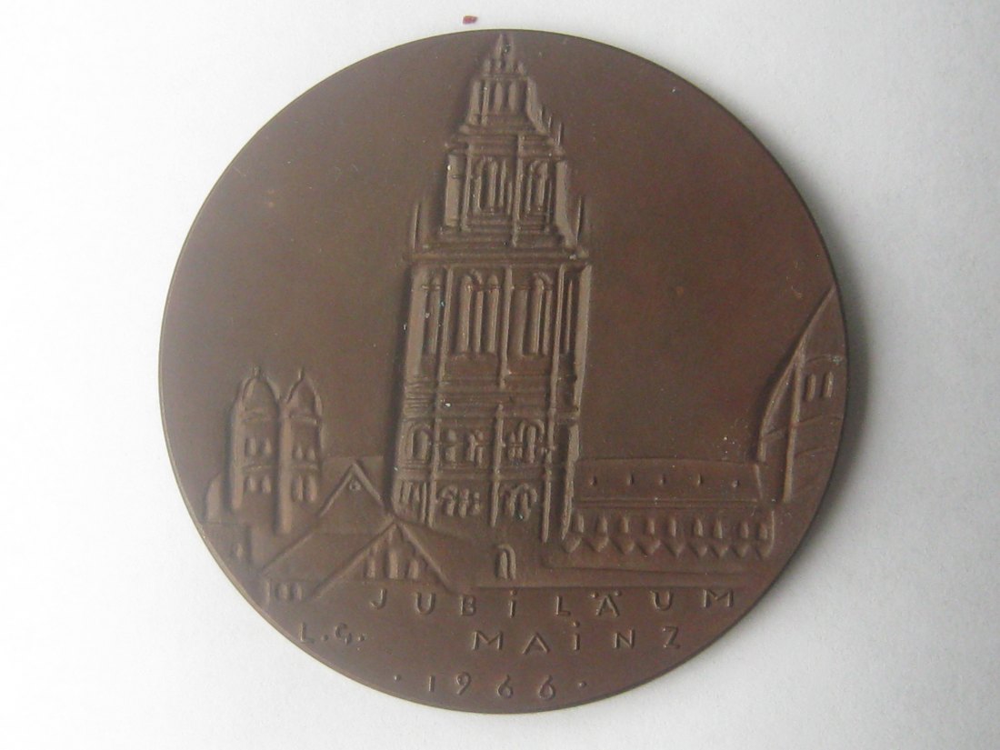  Bronzemedaille 1966 Auf die 60-Jahrfeier des Rheinischen Vereins für Denkmalpflege und Heimatschut   